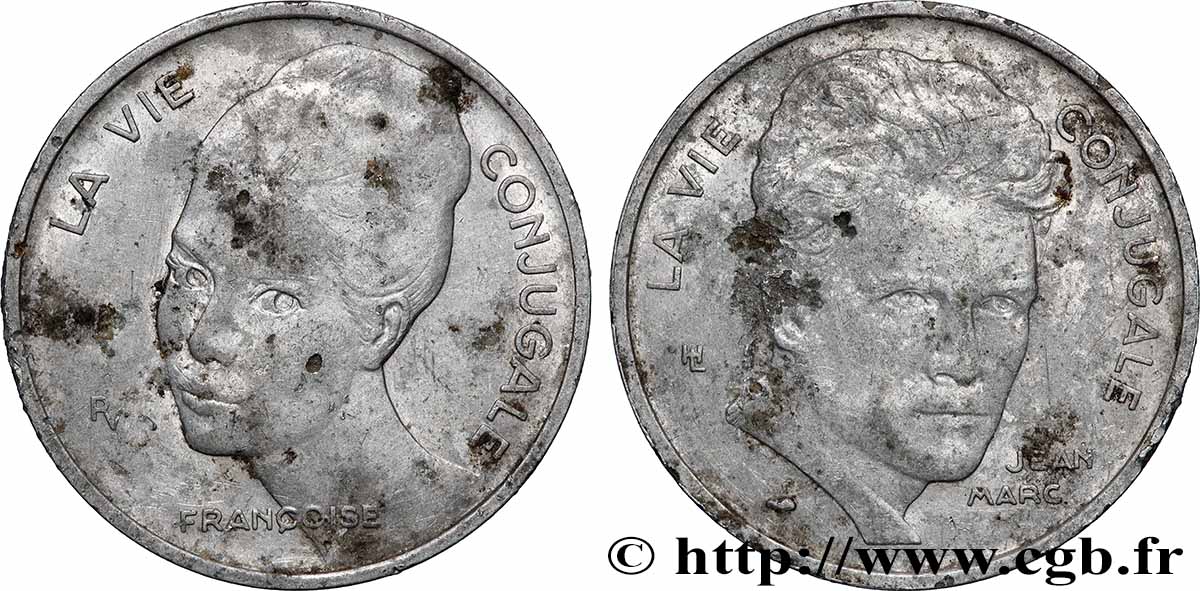 AMOUR ET MARIAGE Médaille, La vie conjugale TB+