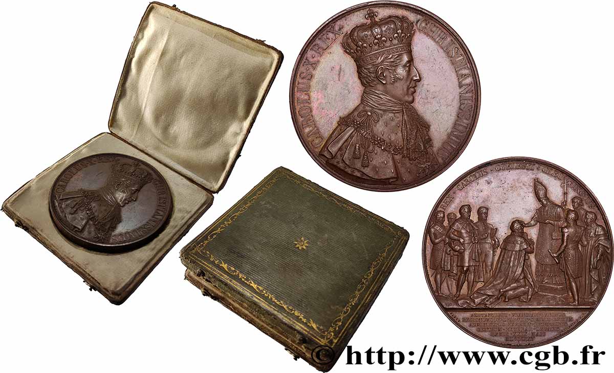 CHARLES X Médaille du Sacre TTB+