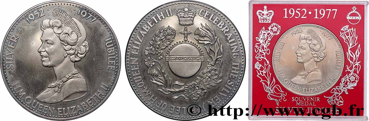GREAT-BRITAIN - ELIZABETH II Médaille, Souvenir du Jubilé d’argent Proof set