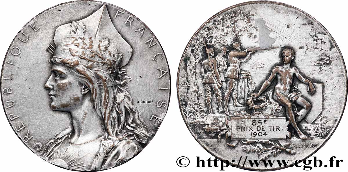 DRITTE FRANZOSISCHE REPUBLIK Médaille, Concours de tir SS