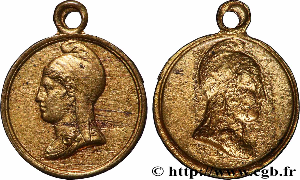 DEUXIÈME RÉPUBLIQUE Médaillette, Marianne TTB