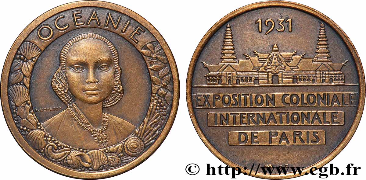 III REPUBLIC Médaille, Exposition Coloniale Internationale - Océanie AU