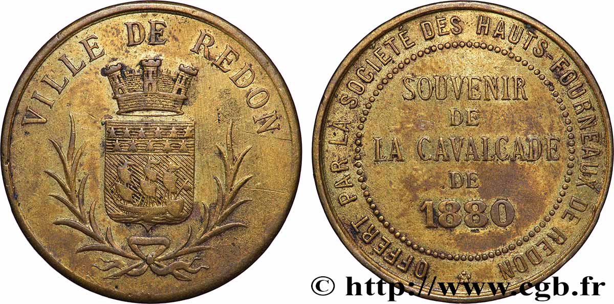 TERCERA REPUBLICA FRANCESA Médaille, Souvenir de la cavalcade MBC