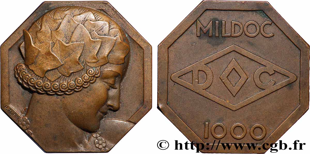 PRIX ET RÉCOMPENSES Médaille, Nymphe, MILDOC q.SPL