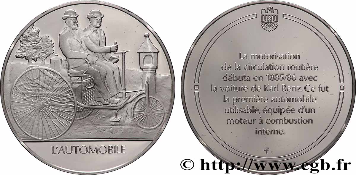 LES 100 PLUS GRANDES INVENTIONS DE L&nbsp;HUMANITÉ Médaille, Invention de l’automobile BE