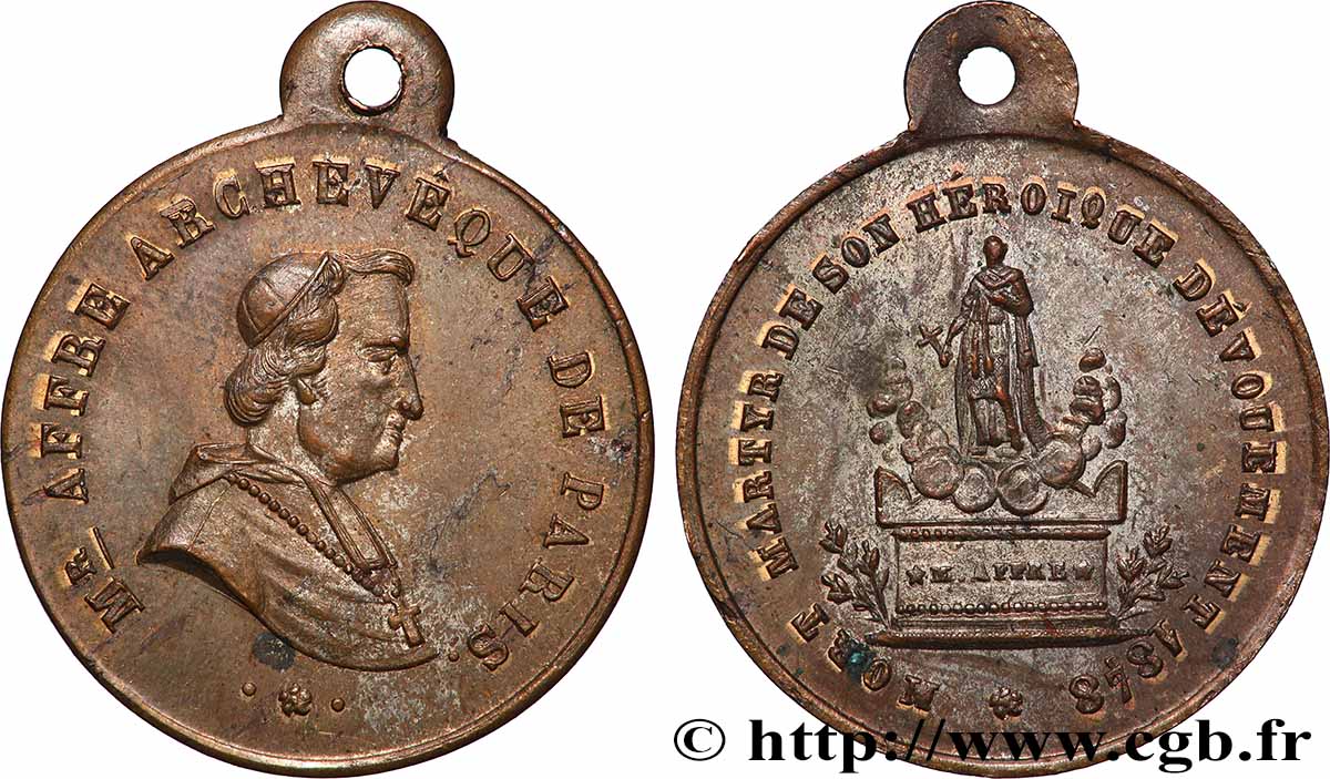 DEUXIÈME RÉPUBLIQUE Denys Auguste Affre, archevêque et martyr TTB+