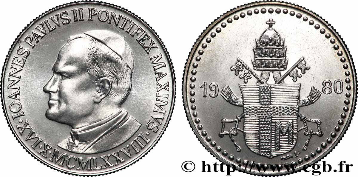 JEAN-PAUL II (Karol Wojtyla) Médaille, Jean Paul II, Tout à toi VZ