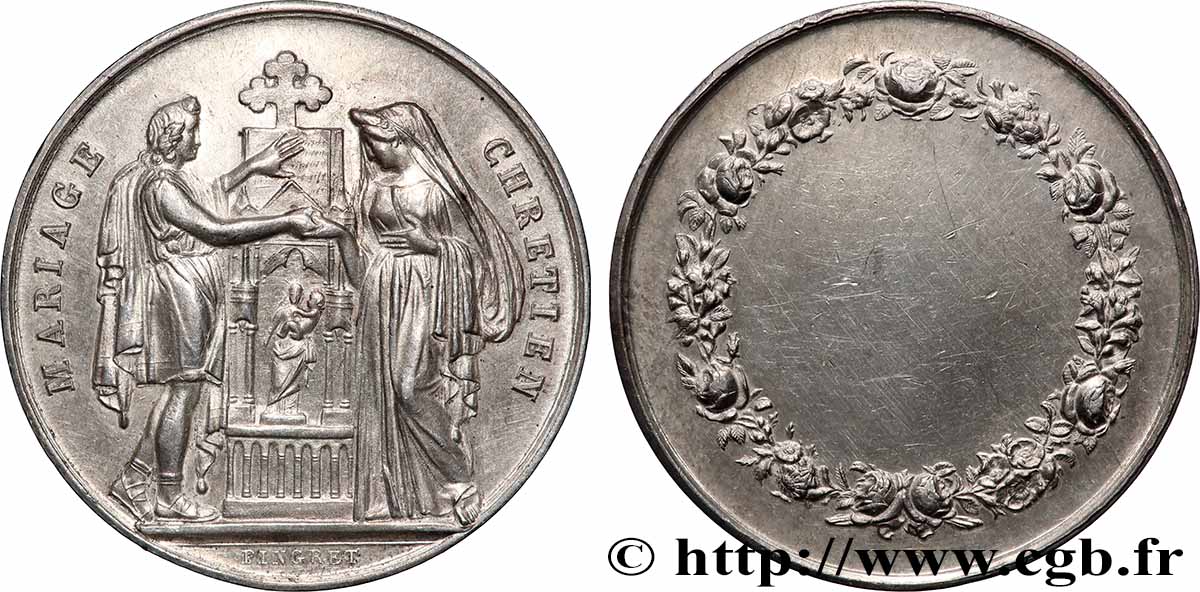 AMOUR ET MARIAGE Médaille, Mariage chrétien MBC+