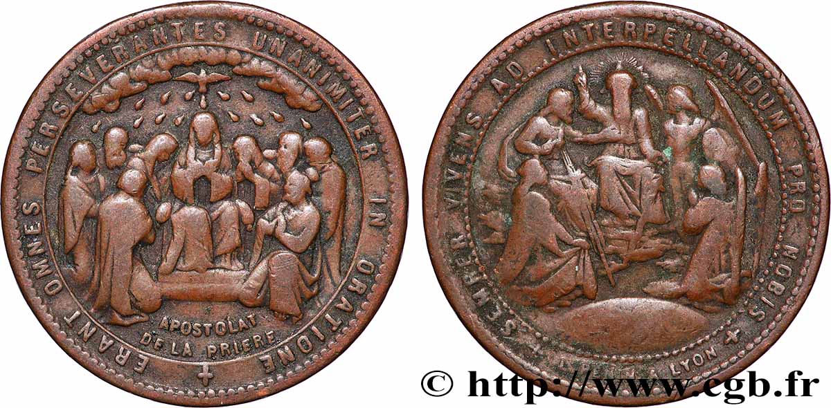 III REPUBLIC Médaille, “l’Apostolat de la prière” VF