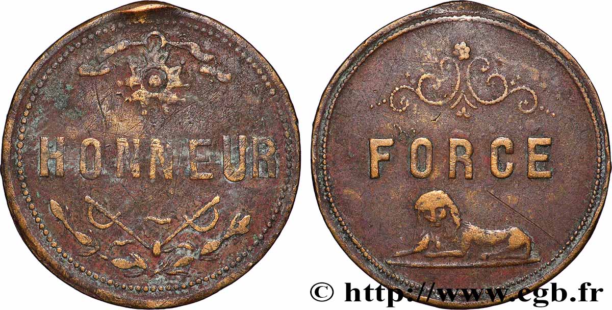 SPECTACLES : CIRQUE, THÉATRE, CINÉMA, JEUX, CONCERT Médaillette, Récompense à la force XF