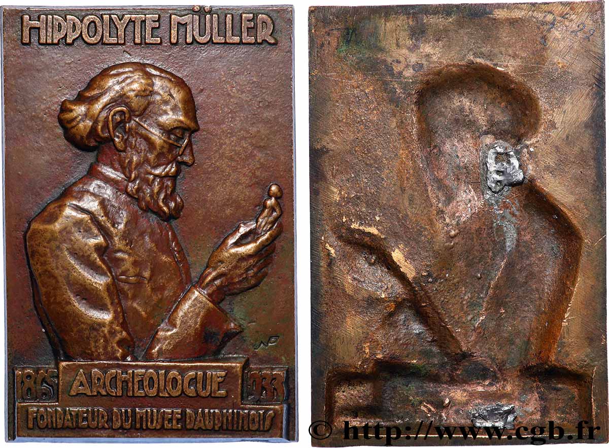 DRITTE FRANZOSISCHE REPUBLIK Plaquette, Hippolyte Müller fVZ