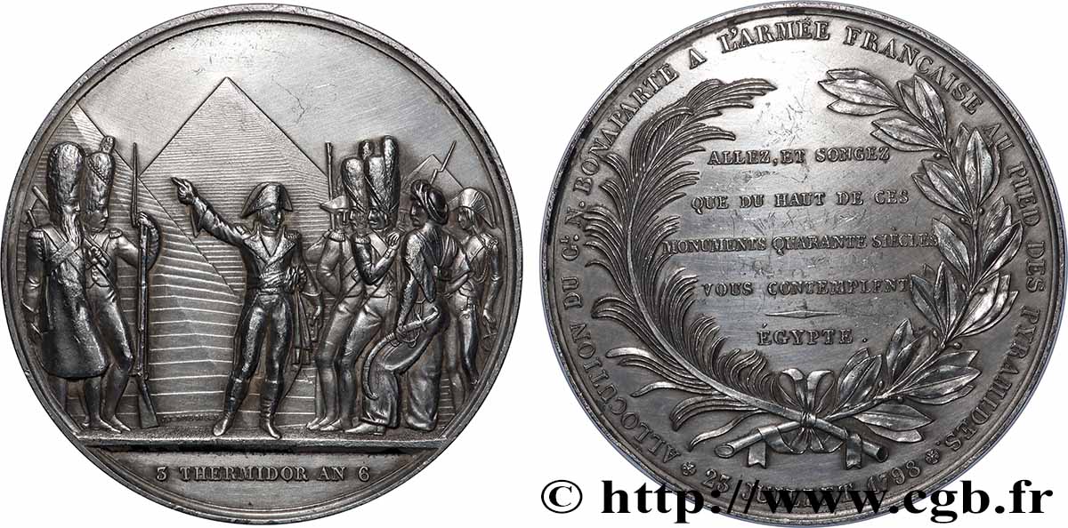 DIREKTORIUM Médaille, Bataille des pyramides, refrappe fVZ