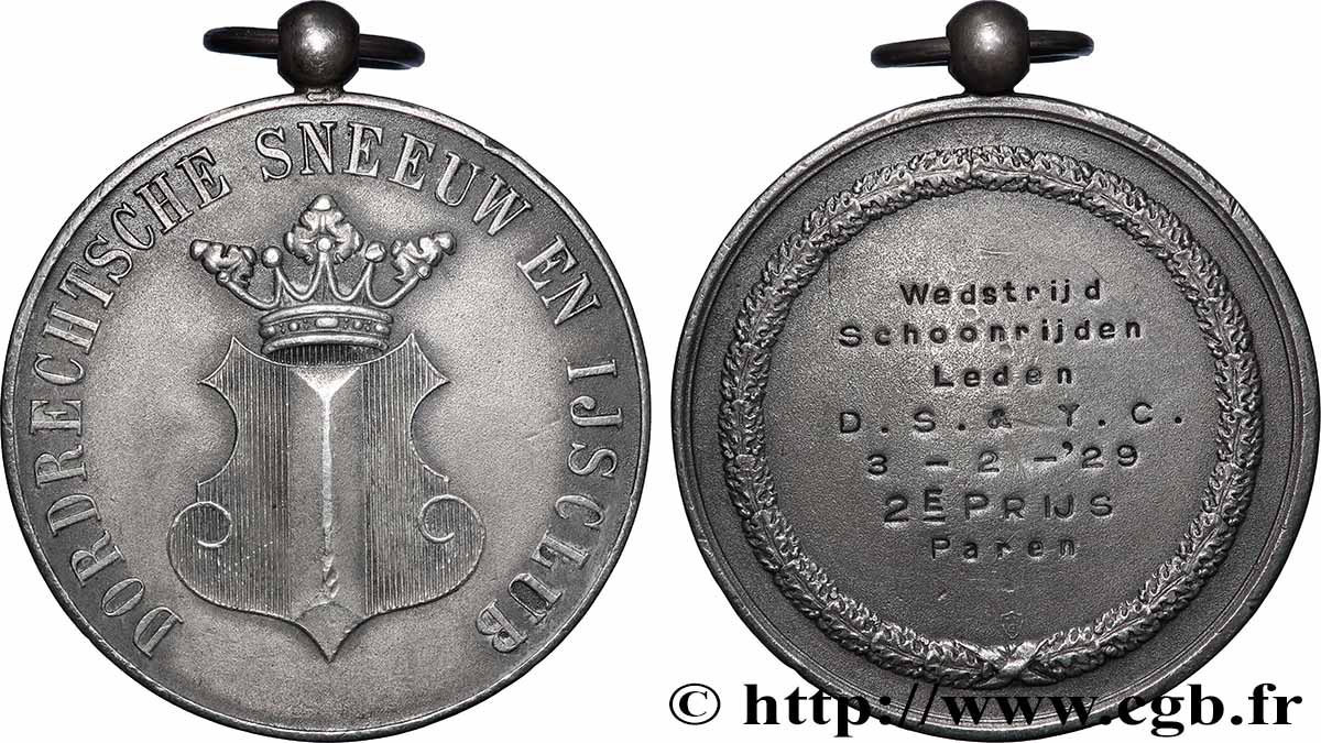 BELGIQUE - ROYAUME DE BELGIQUE - ALBERT Ier Médaille, Compétition de conduite, 2e prix TTB+