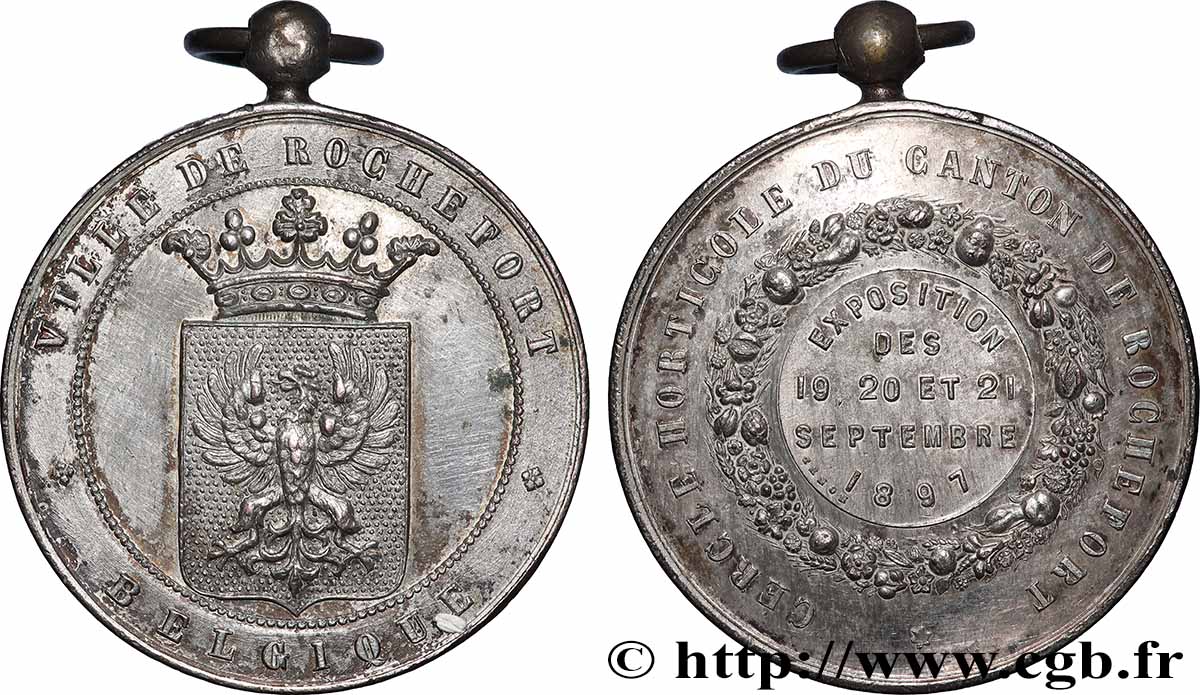 TROISIÈME RÉPUBLIQUE Médaille, Cercle horticole, Exposition TTB