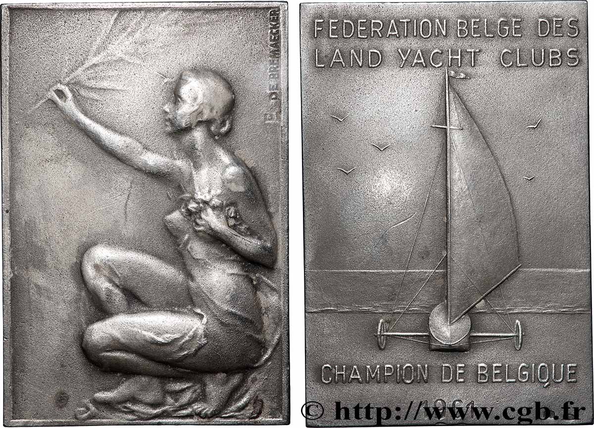 BELGIQUE - ROYAUME DE BELGIQUE - BAUDOUIN Ier Plaquette, Fédération belge des Land Yacht Clubs AU