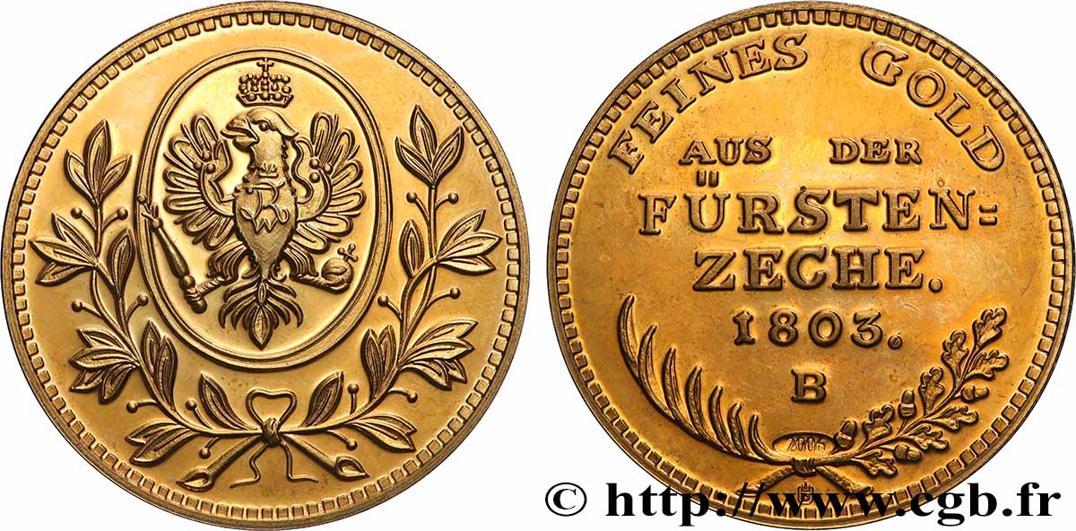 SERIE DA 1 MILIONE DI DOLLARI Médaille, Reproduction, Ducat d’or q.SPL