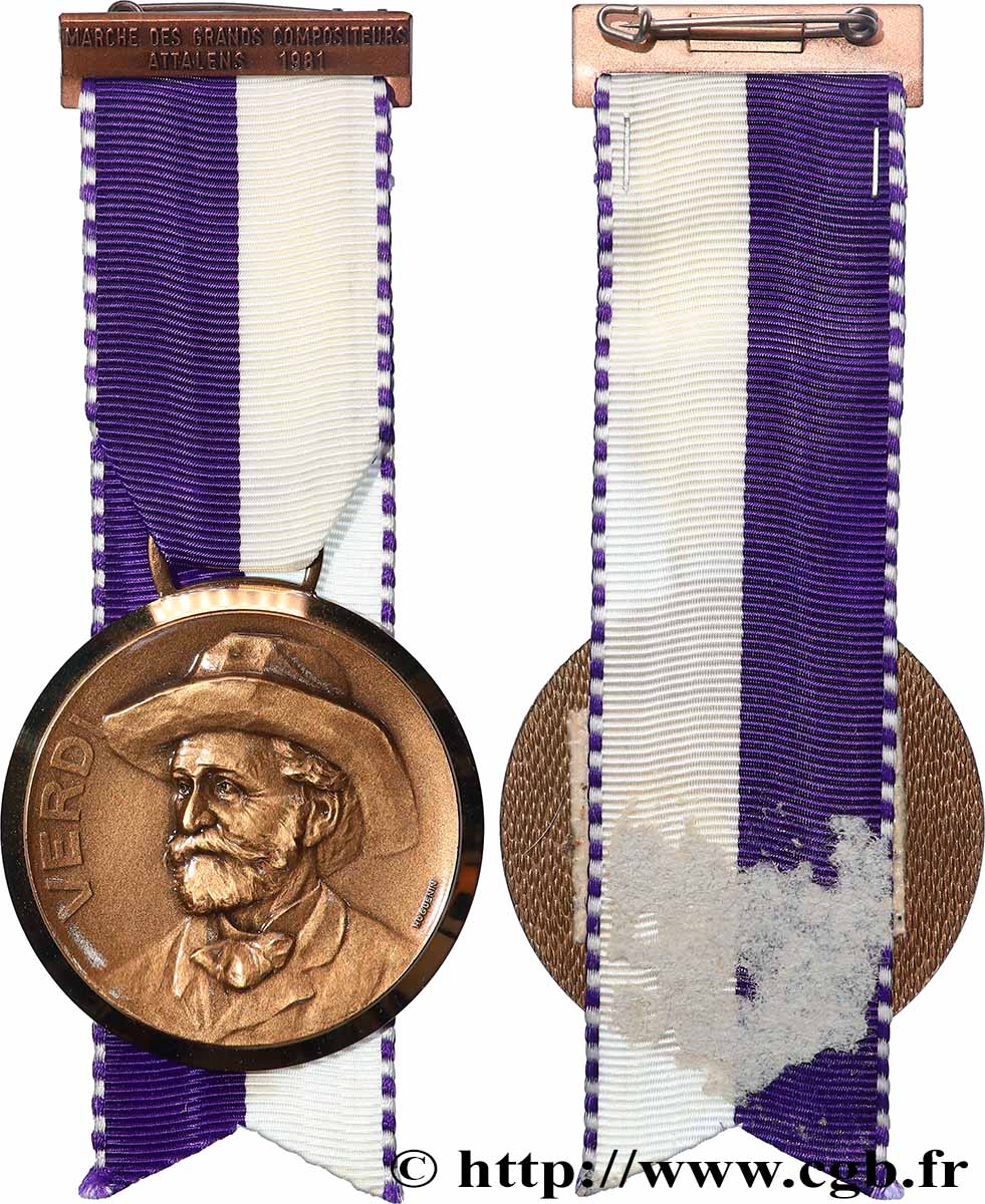 SUISSE Médaille, Marche des grands compositeurs, Verdi SUP