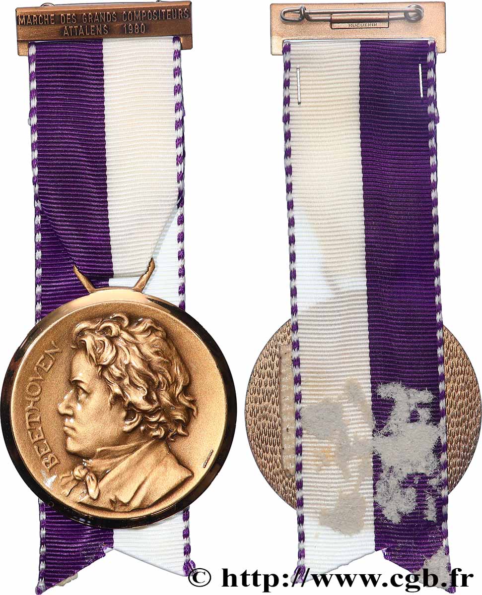 SUISSE Médaille, Marche des grands compositeurs, Beethoven SUP