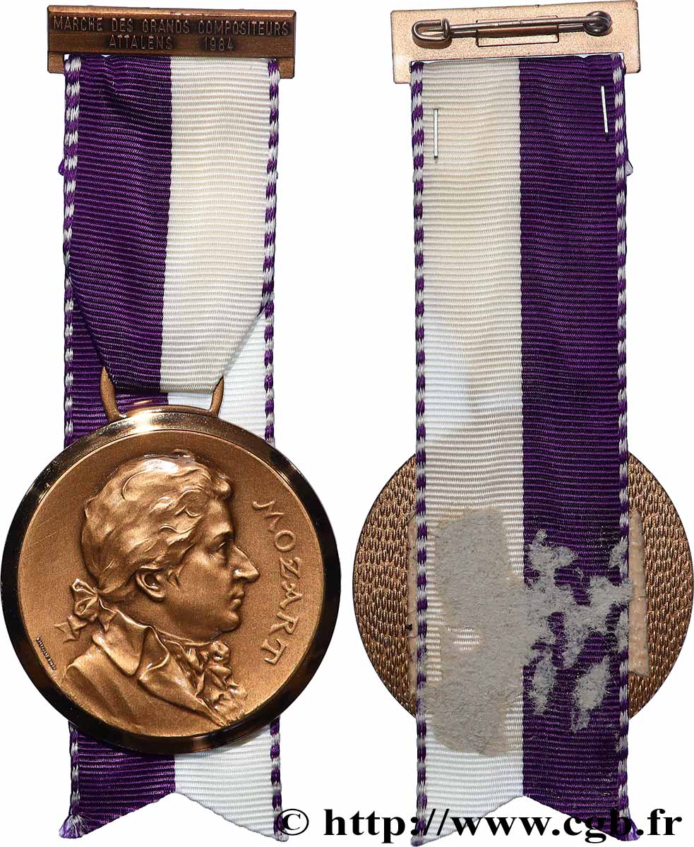 SUISSE Médaille, Marche des grands compositeurs, Mozart SUP