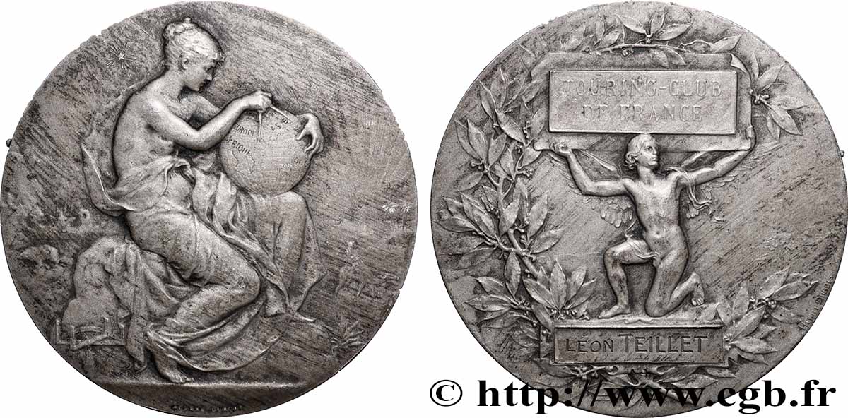 III REPUBLIC Médaille, Touring-club de France AU