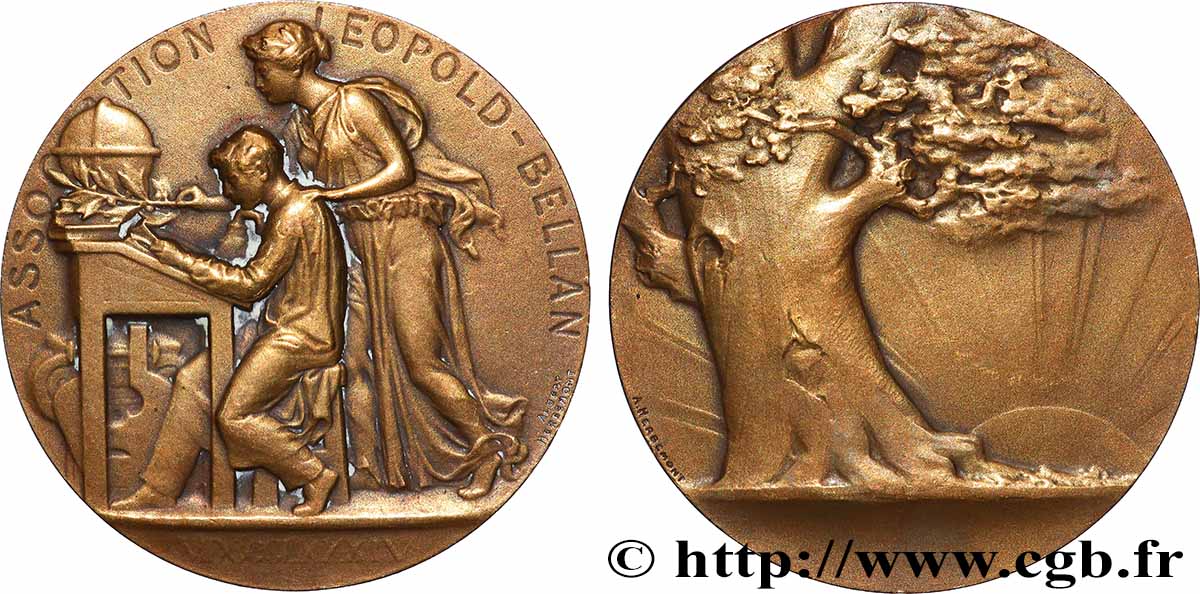 PRIX ET RÉCOMPENSES Médaille de récompense, Association Léopold Bellan TTB+