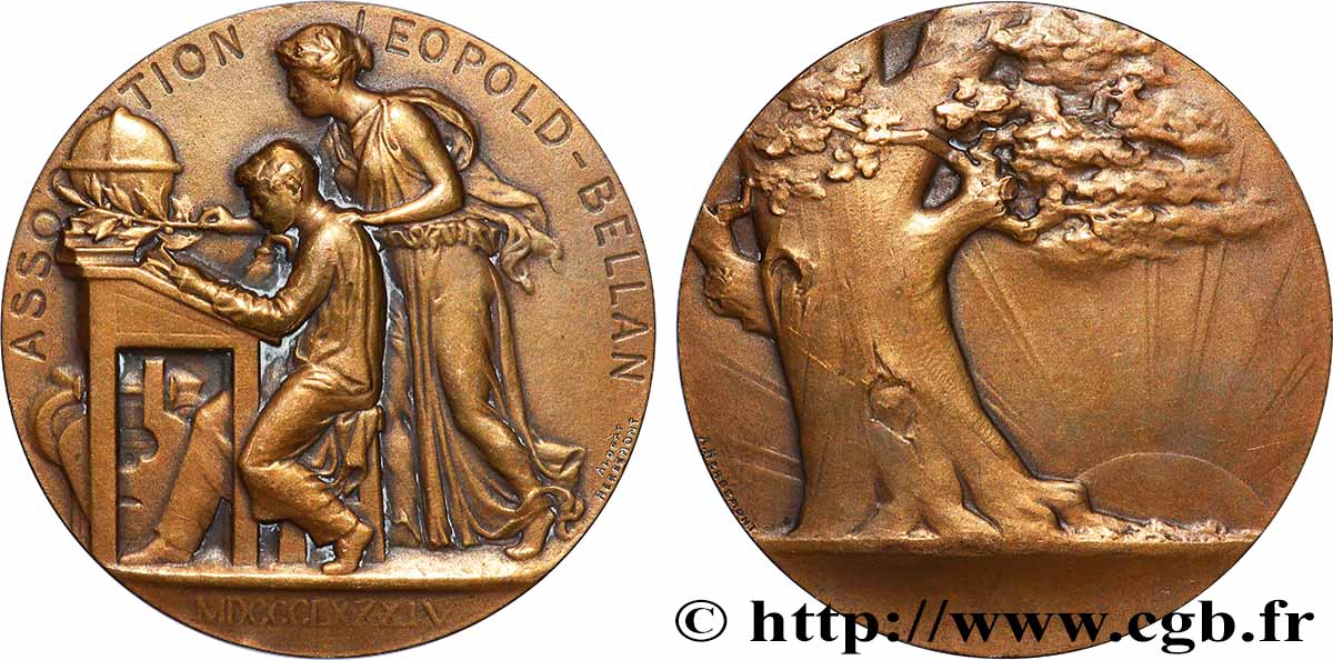 PRIX ET RÉCOMPENSES Médaille de récompense, Association Léopold Bellan TTB+