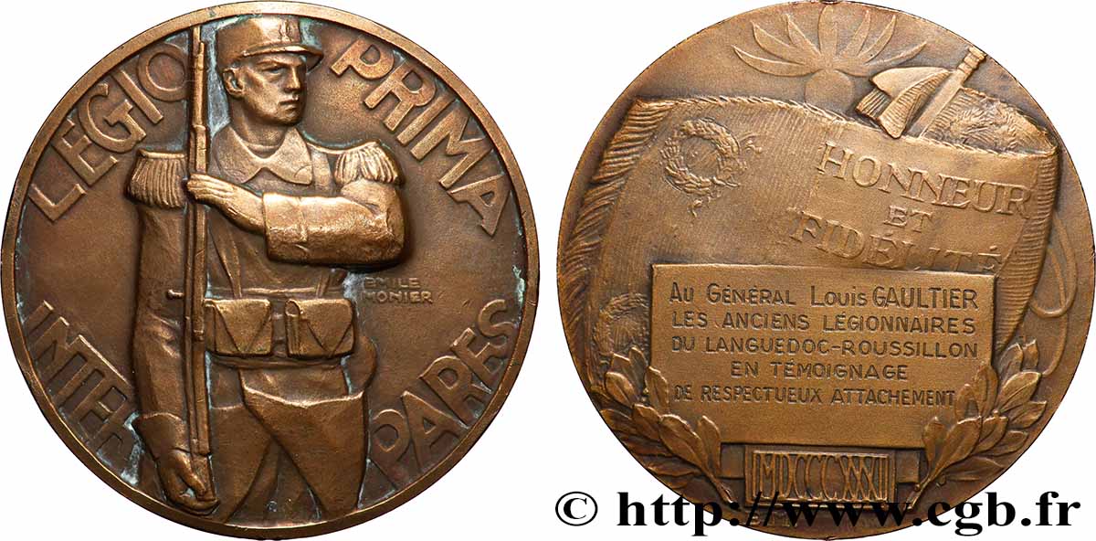 QUATRIÈME RÉPUBLIQUE Médaille, Légion étrangère TTB