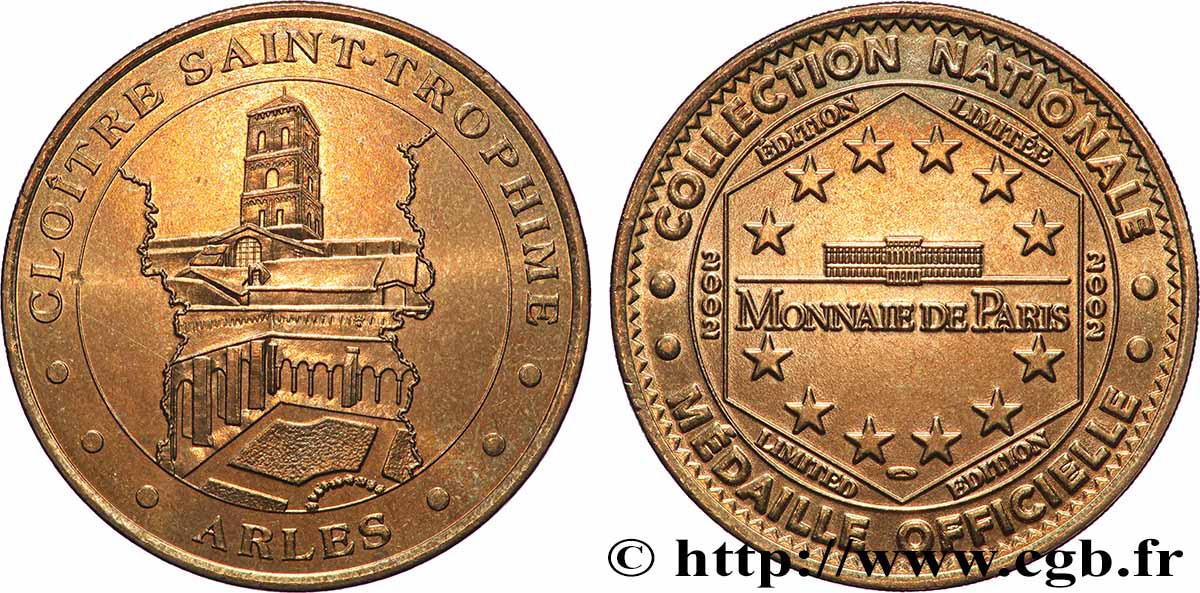 MÉDAILLES TOURISTIQUES Médaille touristique, Cloître Saint-Trophime, Arles TTB+