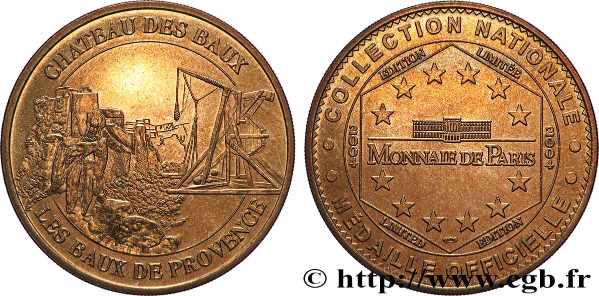 TOURISTIC MEDALS Médaille touristique, Château des Baux-de-Provence AU