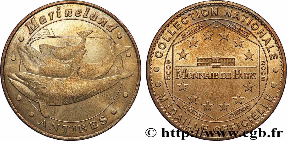 TOURISTIC MEDALS Médaille touristique, Marineland d&nbsp;Antibes AU