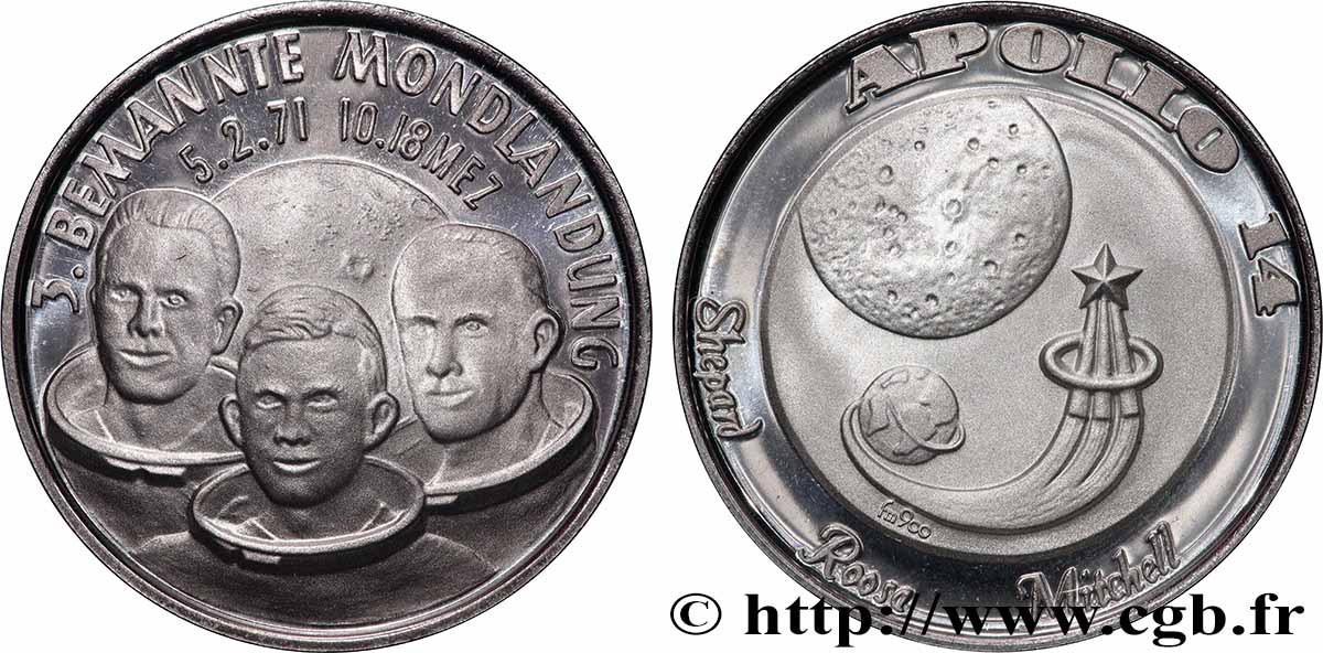 STATI UNITI D&nbsp;AMERICA Médaille, Apollo 14 SPL