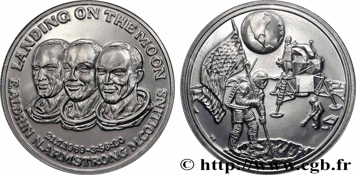 ESTADOS UNIDOS DE AMÉRICA Médaille, Apollo 11 - Landing on the Moon Prueba