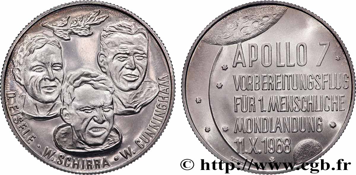 ÉTATS-UNIS D&nbsp;AMÉRIQUE Médaille, Apollo 7 SUP