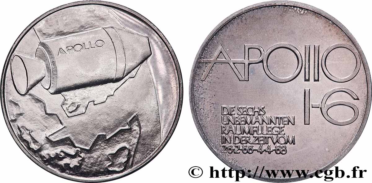 VEREINIGTE STAATEN VON AMERIKA Médaille, Programme Apollo VI VZ