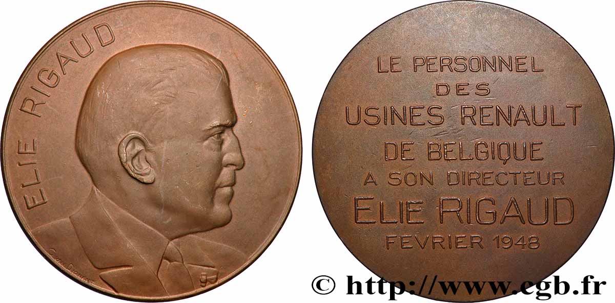 BELGIQUE - ROYAUME DE BELGIQUE - RÈGNE DE LÉOPOLD III, RÉGENCE DU PRINCE CHARLES Médaille, Elie Rigaud SPL/q.SPL