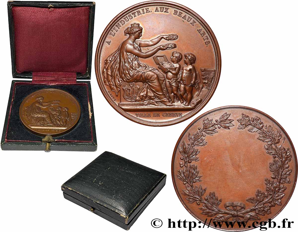 SUISSE Médaille, A l’industrie et aux Beaux-Arts SUP
