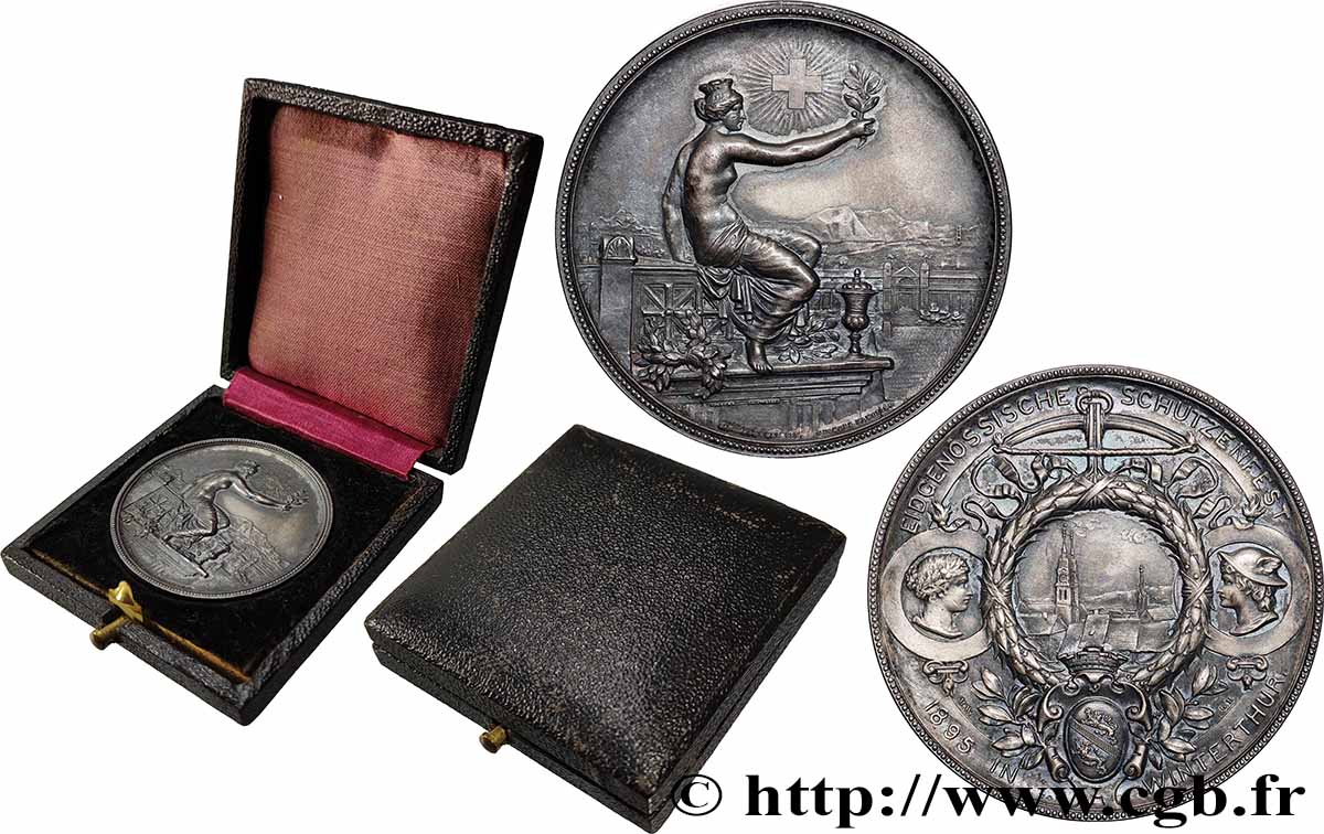 SWITZERLAND - HELVETIC CONFEDERATION Médaille, Festival fédéral de tir fVZ