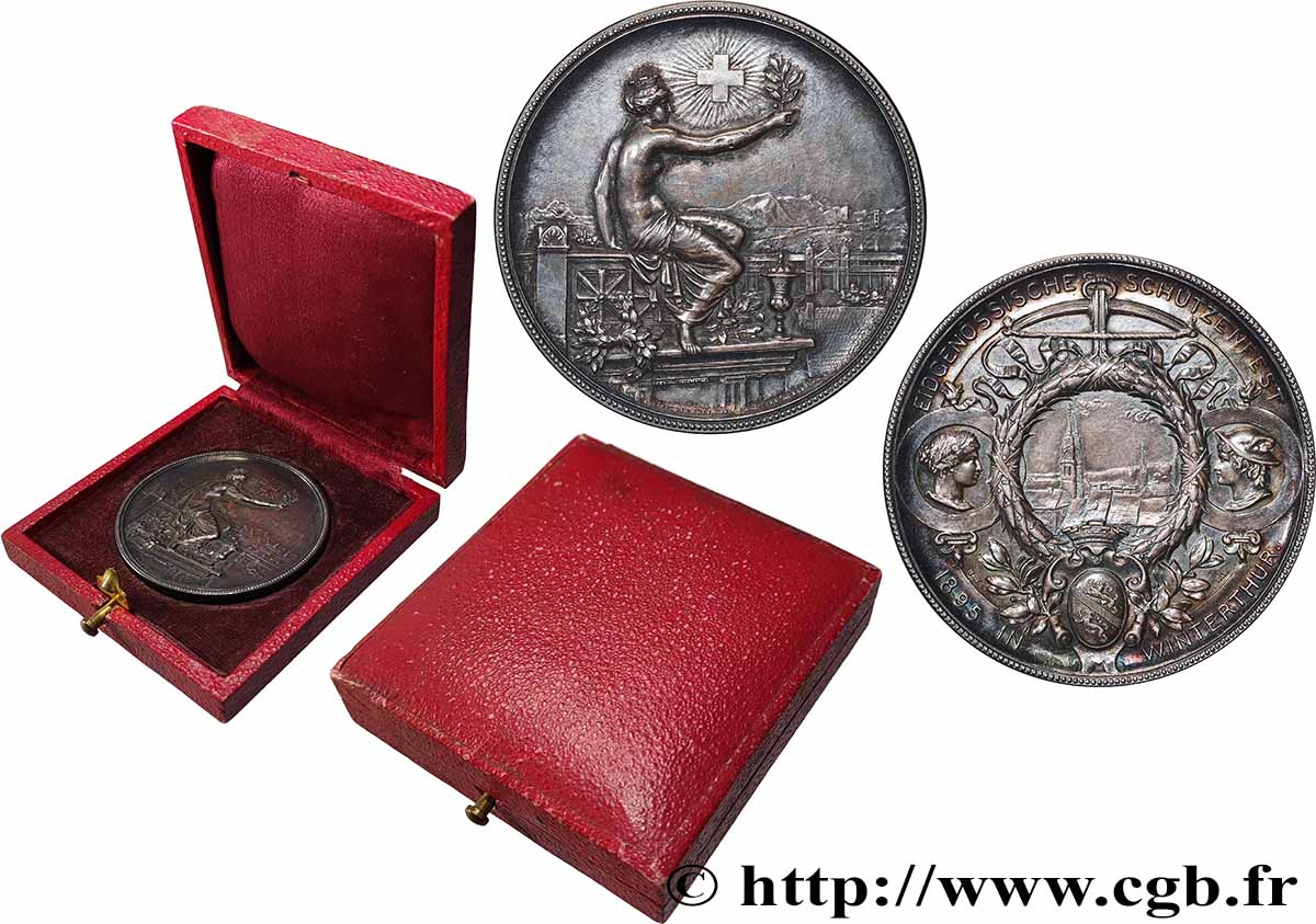 SWITZERLAND - HELVETIC CONFEDERATION Médaille, Festival fédéral de tir fVZ