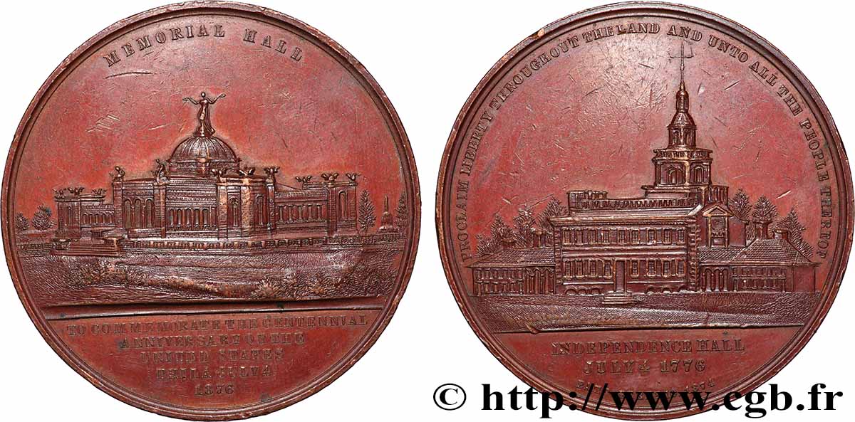 STATI UNITI D&nbsp;AMERICA Médaille, Exposition internationale du Centenaire, Philadelphie q.SPL