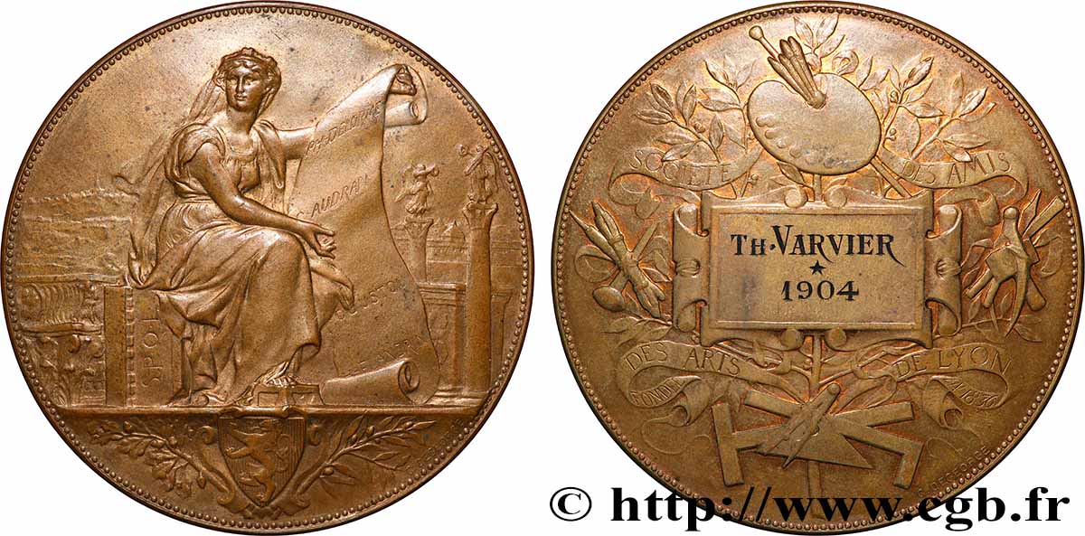 TROISIÈME RÉPUBLIQUE Médaille de récompense TTB+