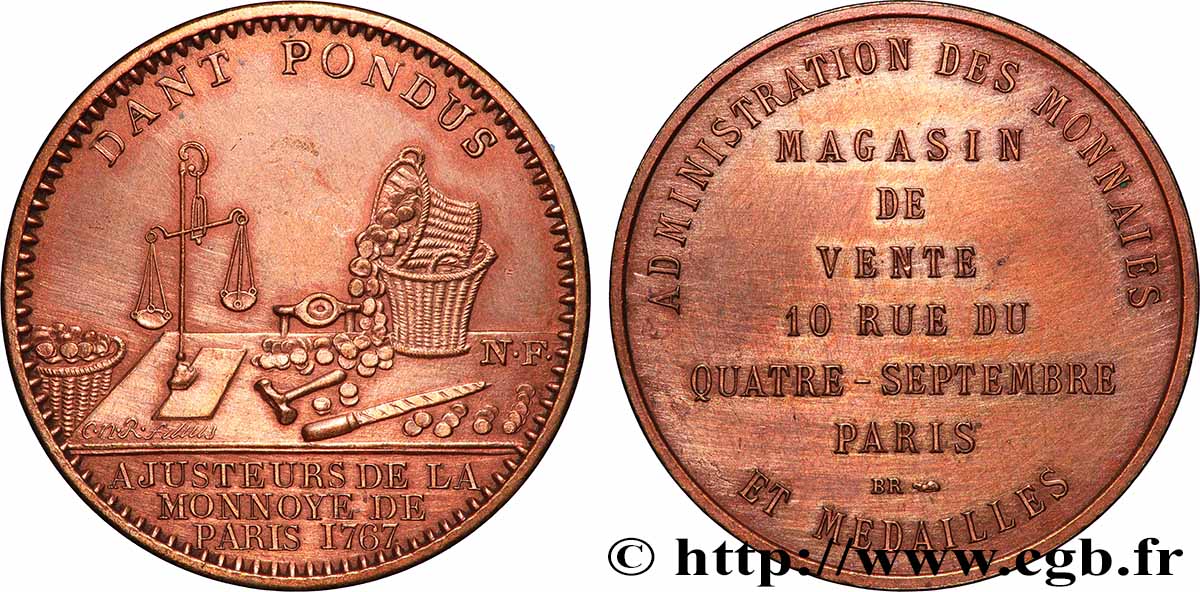 MONNAIE DE PARIS Médaille publicitaire du magasin de la Monnaie de Paris fVZ