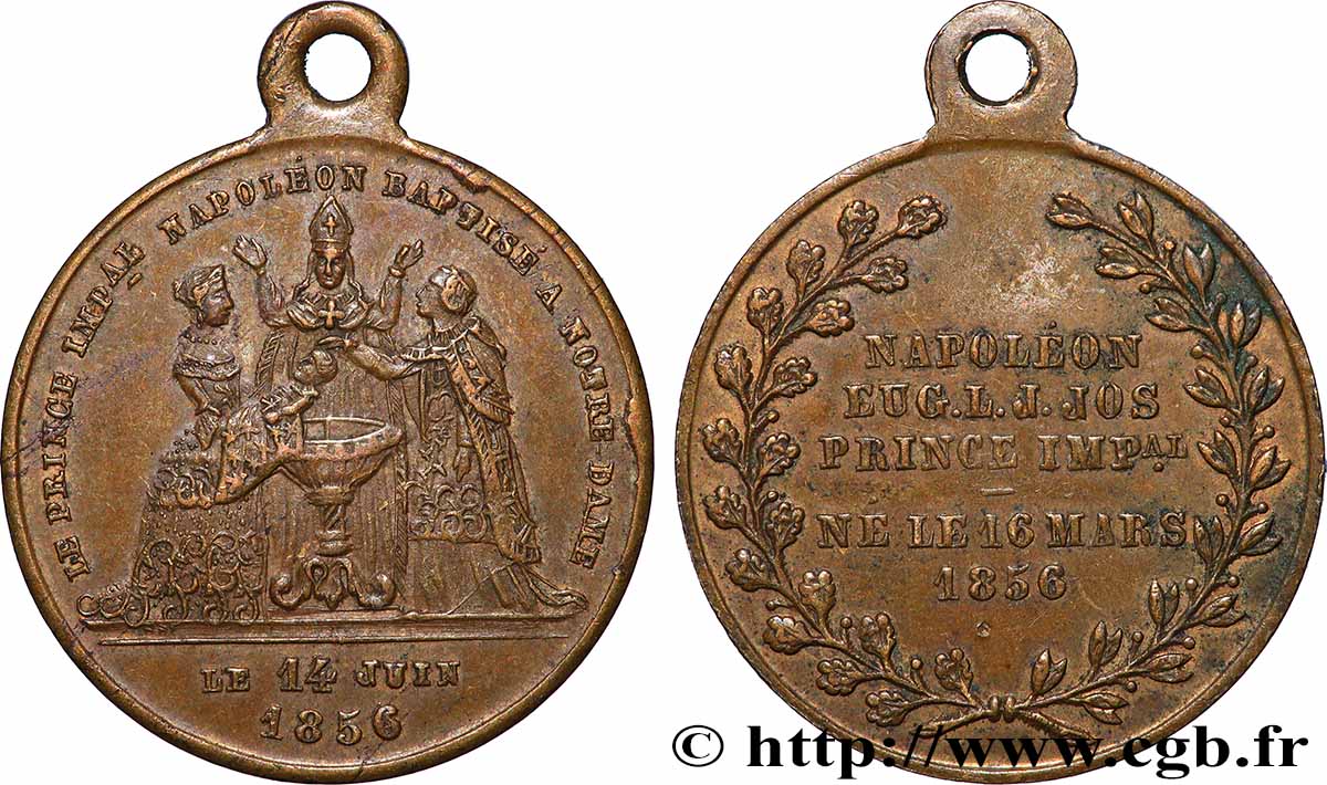 ZWEITES KAISERREICH Médaille, Baptême du prince impérial SS