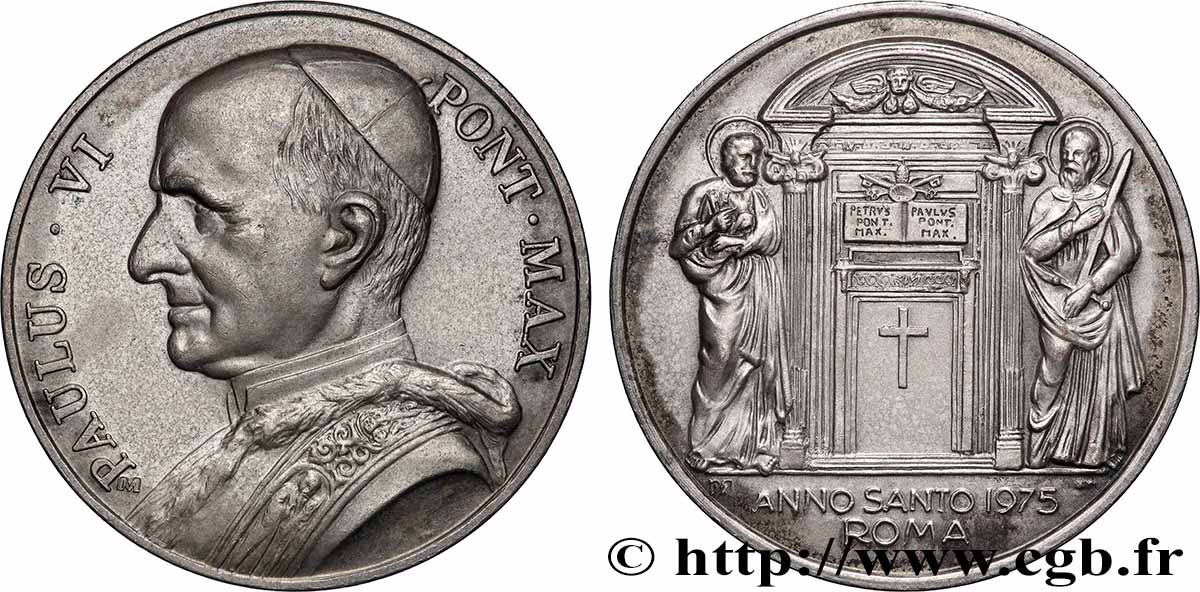 VATICAN AND PAPAL STATES Médaille, Paul VI, Année Sainte AU