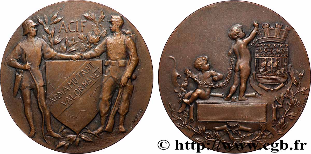 III REPUBLIC Médaille, ACIF AU