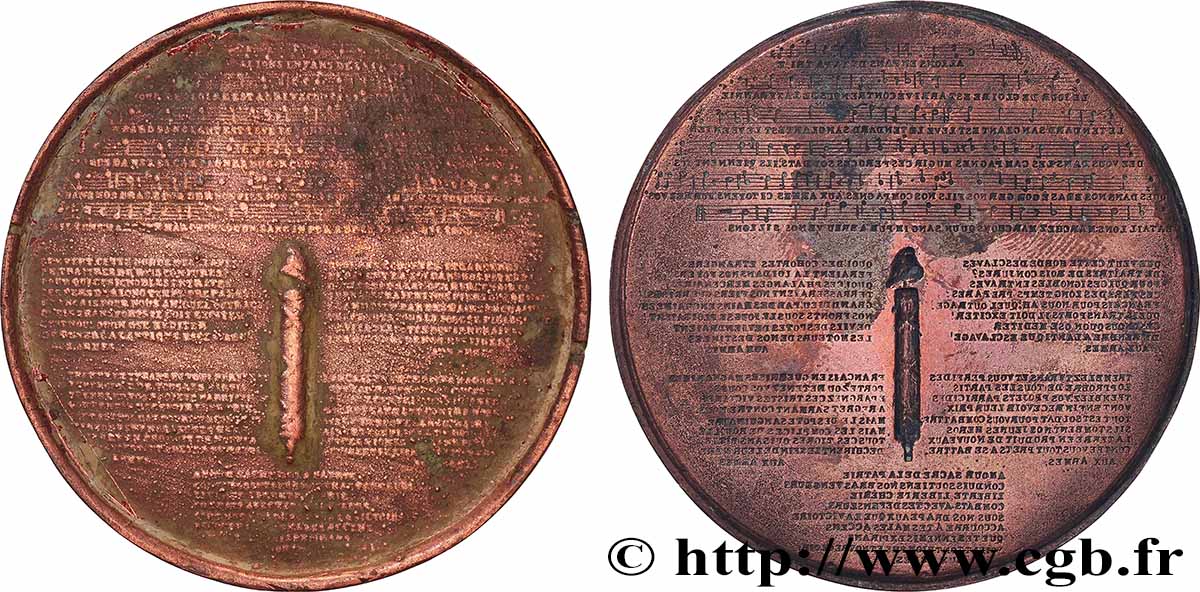LITTÉRATURE : ÉCRIVAINS/ÉCRIVAINES - POÈTES Médaille, La Marseillaise, uniface TTB