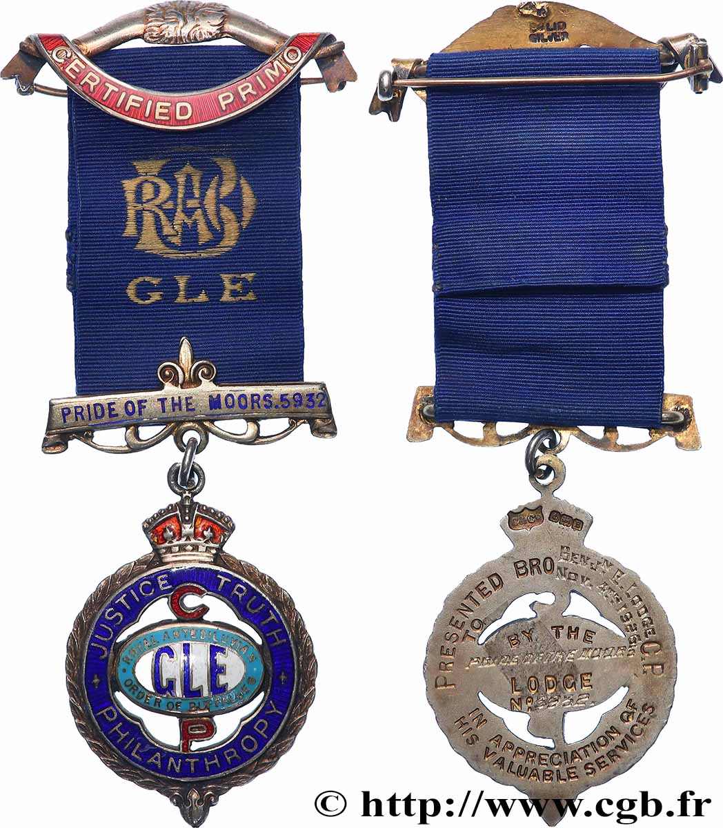 FREEMASONRY Médaille, Loge C. P. AU