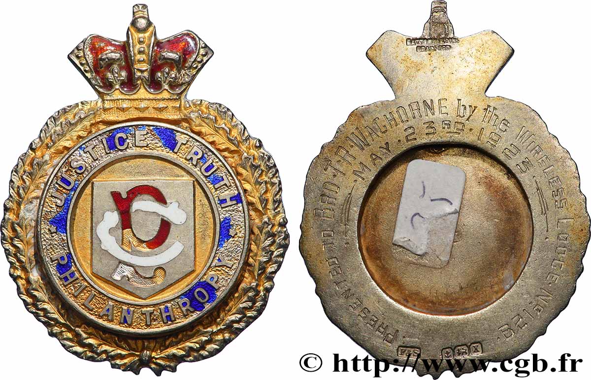FREEMASONRY Médaille, Justice Truth AU