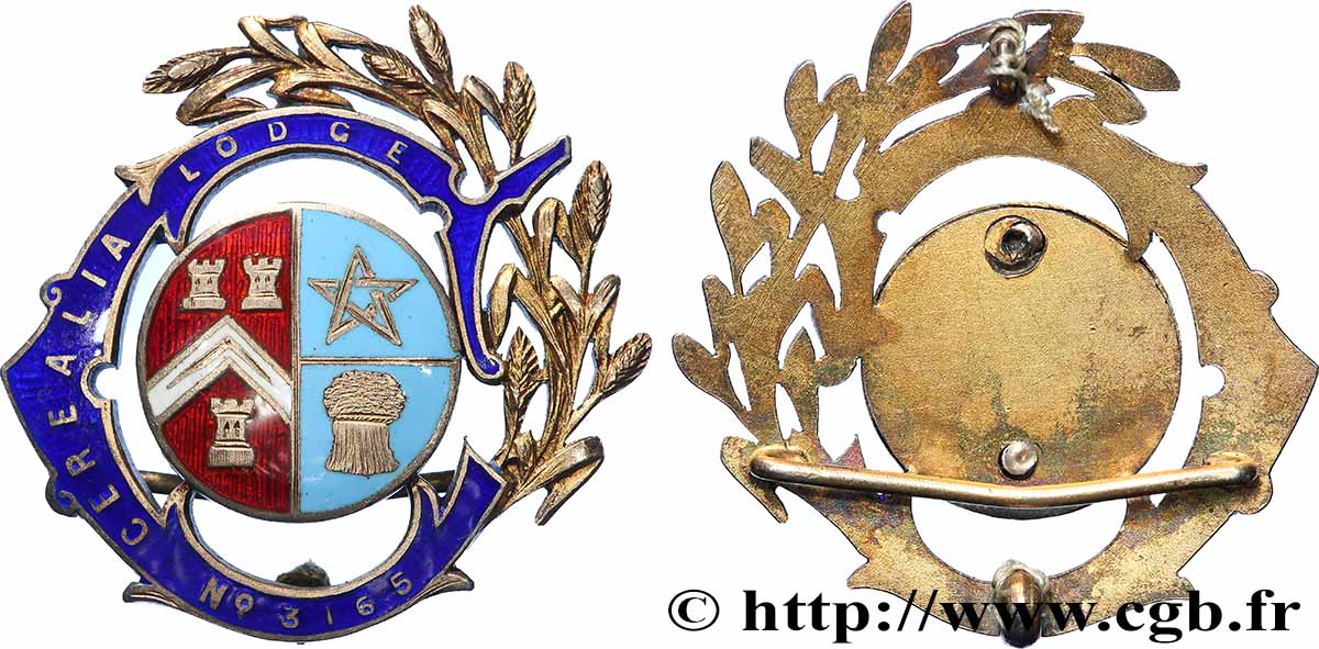 FRANC - MAÇONNERIE Médaille, Loge Cerealia TTB+