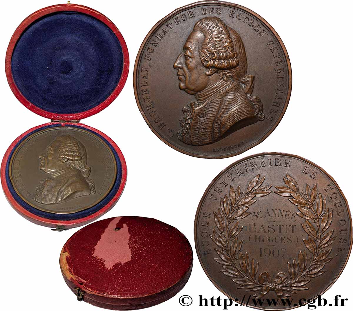 TERZA REPUBBLICA FRANCESE Médaille, 2e année, Accessit, École vétérinaire BB