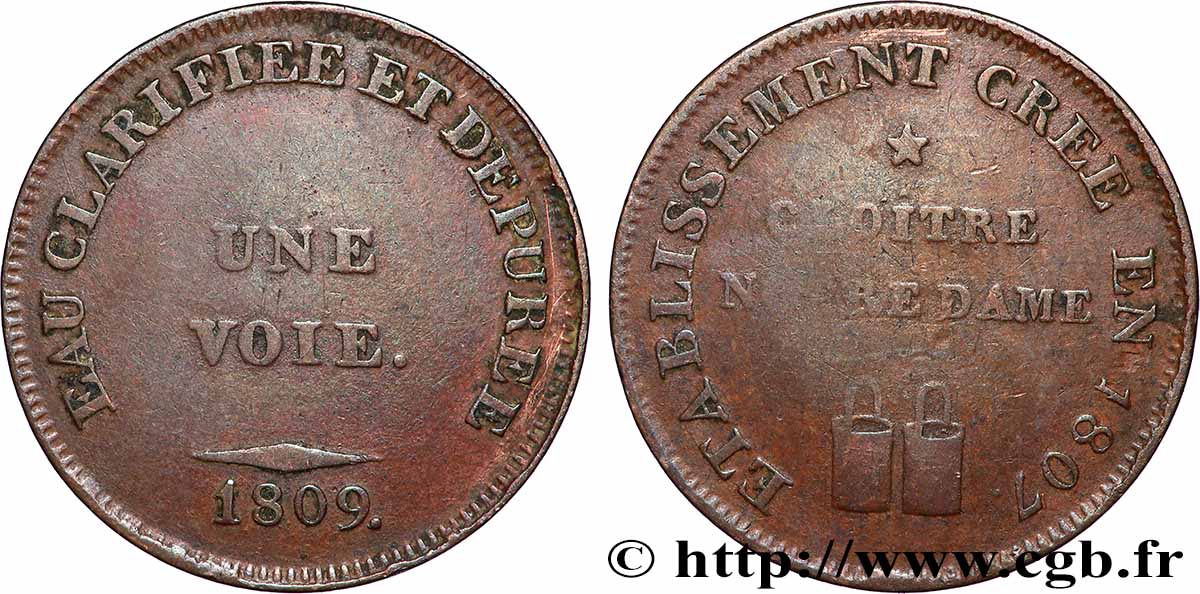 CORPORATIONS Médaille, Eau clarifiée et dépurée TTB